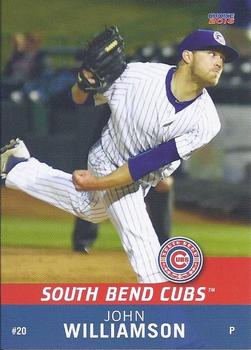 2016 Choice South Bend Cubs #31 John Williamson Front