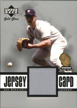 2001 Upper Deck Gold Glove - Game Jersey #GG-DM Don Mattingly  Front