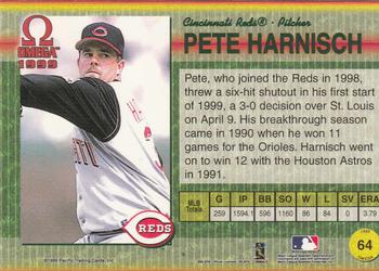 1999 Pacific Omega #64 Pete Harnisch Back