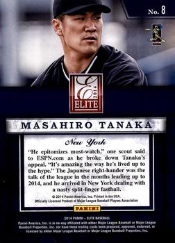 2014 Donruss - Elite Series #8 Masahiro Tanaka Back