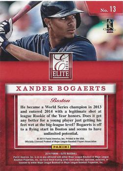 2014 Donruss - Elite Series #13 Xander Bogaerts Back