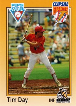 1992 Futera Pepsi ABL Clipsal Giants #4 Tim Day Front
