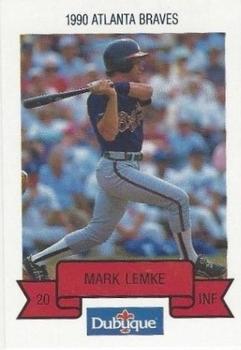 1990 Dubuque Atlanta Braves #NNO Mark Lemke Front