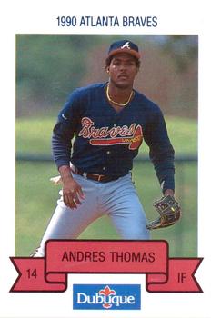 1990 Dubuque Atlanta Braves #NNO Andres Thomas Front