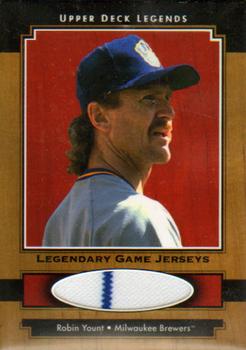 2001 Upper Deck Legends - Legendary Game Jersey #J-RY Robin Yount  Front