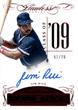 2016 Panini Flawless - Hall of Fame Autographs Ruby #HOF-JR Jim Rice Front