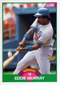1989 Score Rookie & Traded #31T Eddie Murray Front