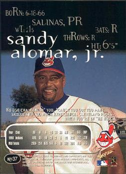 1999 SkyBox Thunder #37 Sandy Alomar, Jr. Back