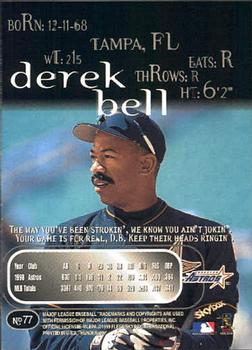 1999 SkyBox Thunder #77 Derek Bell Back
