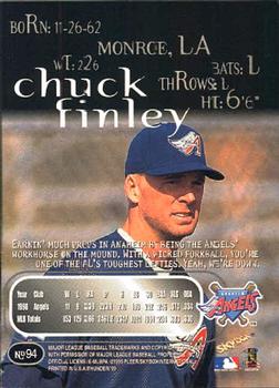 1999 SkyBox Thunder #94 Chuck Finley Back