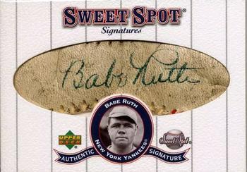2001 Upper Deck Sweet Spot - Signatures #S-BR Babe Ruth Front