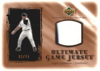 2001 Upper Deck Ultimate Collection - Game Jersey Copper #URC Roger Clemens  Front