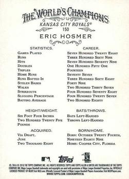 2016 Topps Allen & Ginter X #150 Eric Hosmer Back