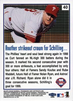1999 Sports Illustrated #40 Curt Schilling Back