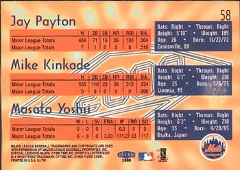 1999 Sports Illustrated #58 Jay Payton / Mike Kinkade / Masato Yoshii Back