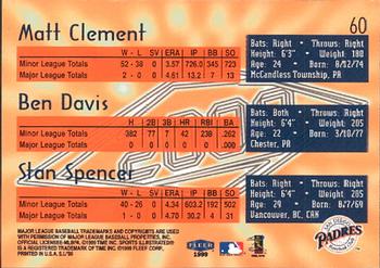 1999 Sports Illustrated #60 Matt Clement / Ben Davis / Stan Spencer Back