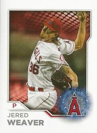 2017 Topps Stickers #8 Jered Weaver Front
