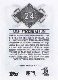 2017 Topps Stickers #24 Marcus Semien Back