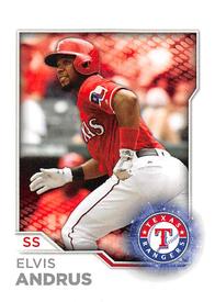 2017 Topps Stickers #70 Elvis Andrus Front