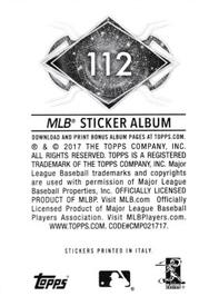 2017 Topps Stickers #112 Joe Mauer Back