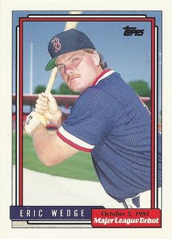 1992 Topps Major League Debut 1991 #182 Eric Wedge Front