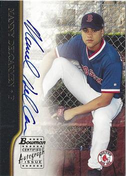 2002 Bowman - Autographs #BA-MD Manny Delcarmen Front