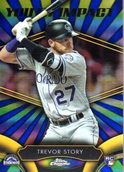 2016 Topps Chrome - Youth Impact #YI-10 Trevor Story Front