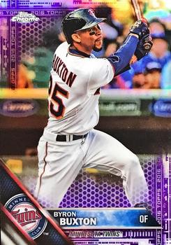2016 Topps Chrome - Purple Refractor #83 Byron Buxton Front