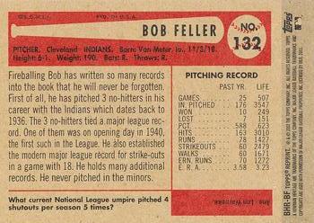 2002 Bowman Heritage - 1954 Reprints #BHR-BF Bob Feller  Back