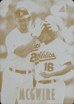 1997 New Pinnacle - Press Plates Front Yellow #142 Mark McGwire Front