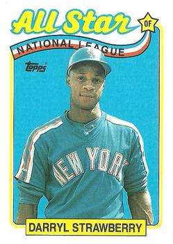 1989 Topps #390 Darryl Strawberry Front