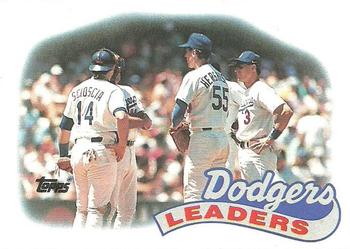 1989 Topps #669 Dodgers Leaders Front