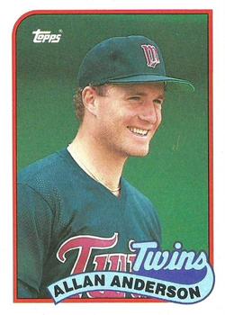 1989 Topps #672 Allan Anderson Front