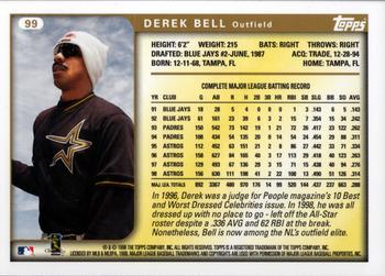 1999 Topps #99 Derek Bell Back