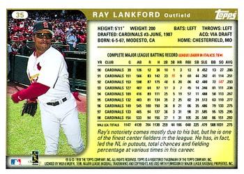 1999 Topps #35 Ray Lankford Back