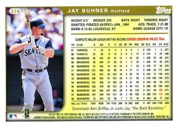1999 Topps #376 Jay Buhner Back