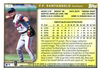 1999 Topps #77 F.P. Santangelo Back