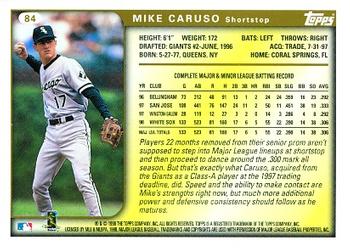 1999 Topps #84 Mike Caruso Back