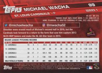 2017 Topps #99 Michael Wacha Back