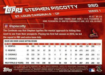 2017 Topps #260 Stephen Piscotty Back