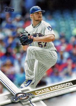 2017 Topps #376 Chase Anderson Front
