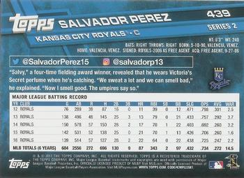 2017 Topps #439 Salvador Perez Back