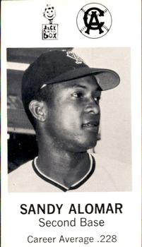 1969 Jack in the Box California Angels #NNO Sandy Alomar Front