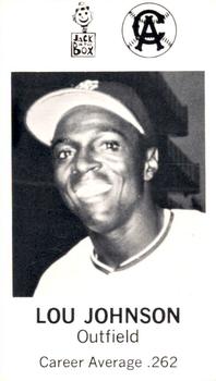 1969 Jack in the Box California Angels #NNO Lou Johnson Front