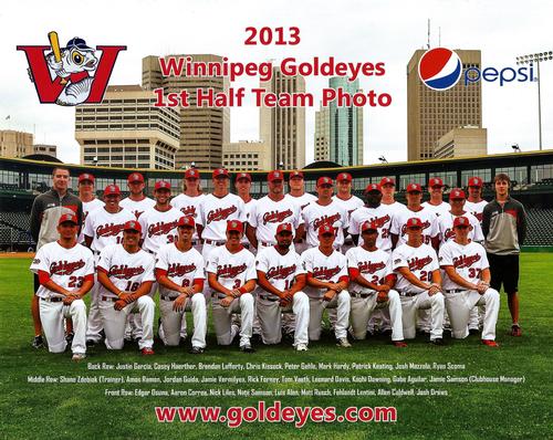 2013 Winnipeg Goldeyes Team Photo #NNO Winnipeg Goldeyes 1st Half Front