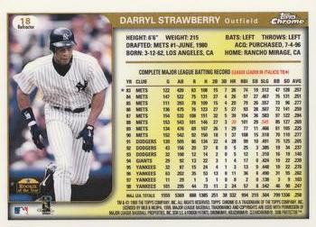 1999 Topps Chrome - Refractors #18 Darryl Strawberry  Back