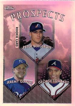 1999 Topps Chrome - Refractors #207 Peter Bergeron / Jeremy Giambi / George Lombard  Front