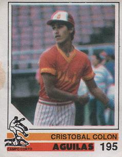 1988-89 Venezuelan Winter League Stickers #195 Cristobal Colon Front