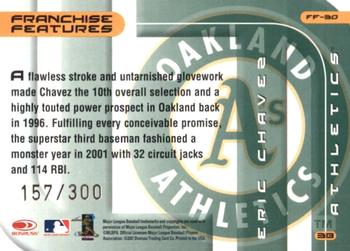 2002 Donruss Best of Fan Club - Franchise Features #FF-30 Eric Chavez Back
