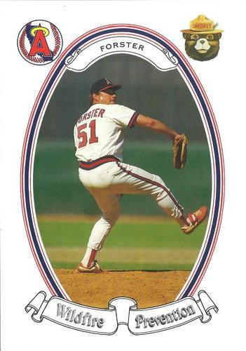 1986 California Angels Smokey #23 Terry Forster Front